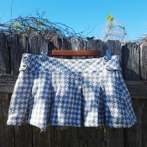 Aeropostale Y2k Schoolgirl Houndstooth Miniskirt